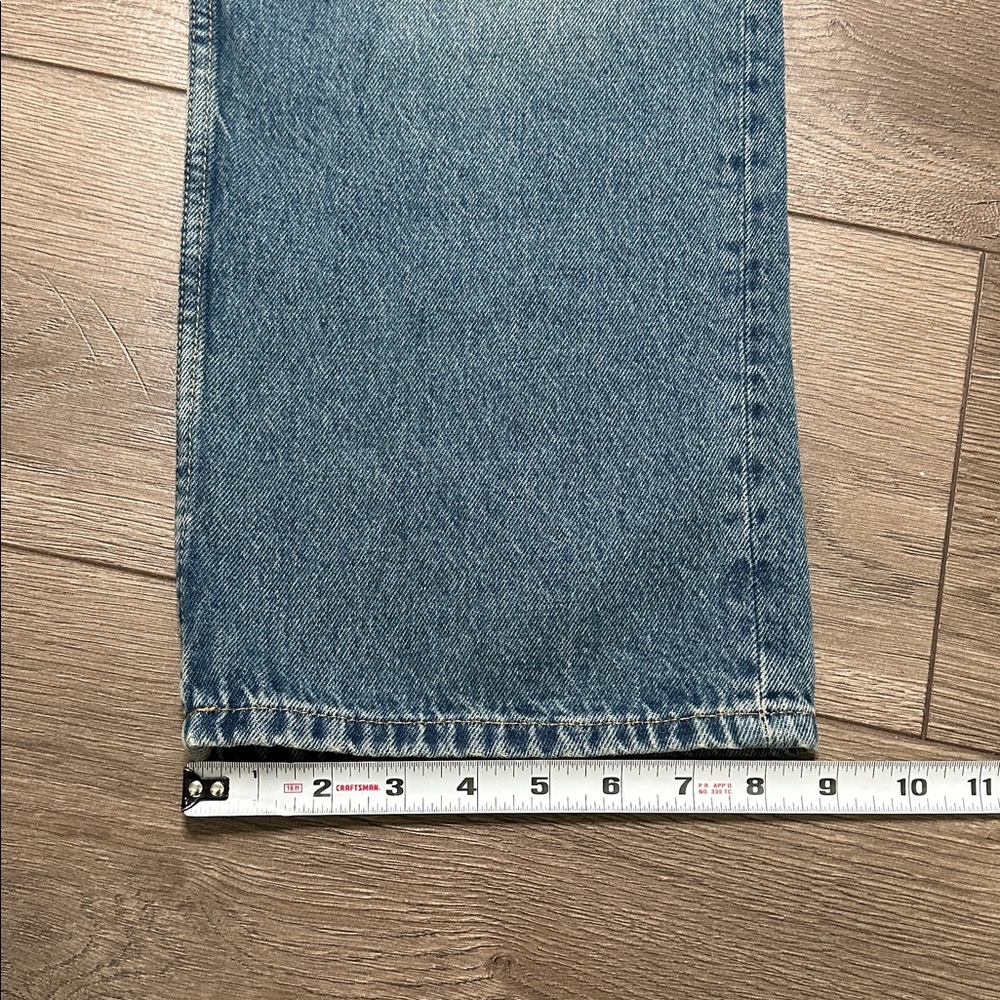 Motel Rocks Low Rise Parallel Jeans Bright Blue Size 24 - Picture 12 of 13